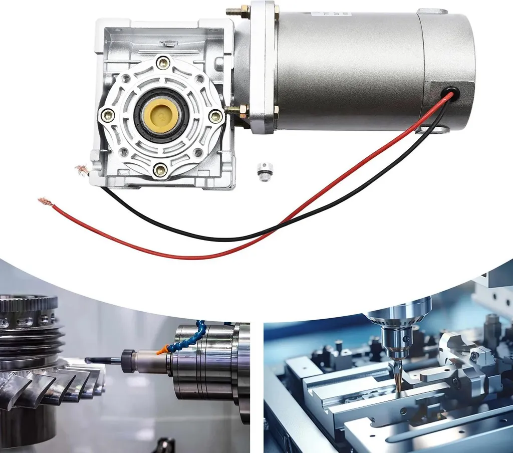 Moteur 12V pour automatisation RV40 200W avec réducteur de couple 23A