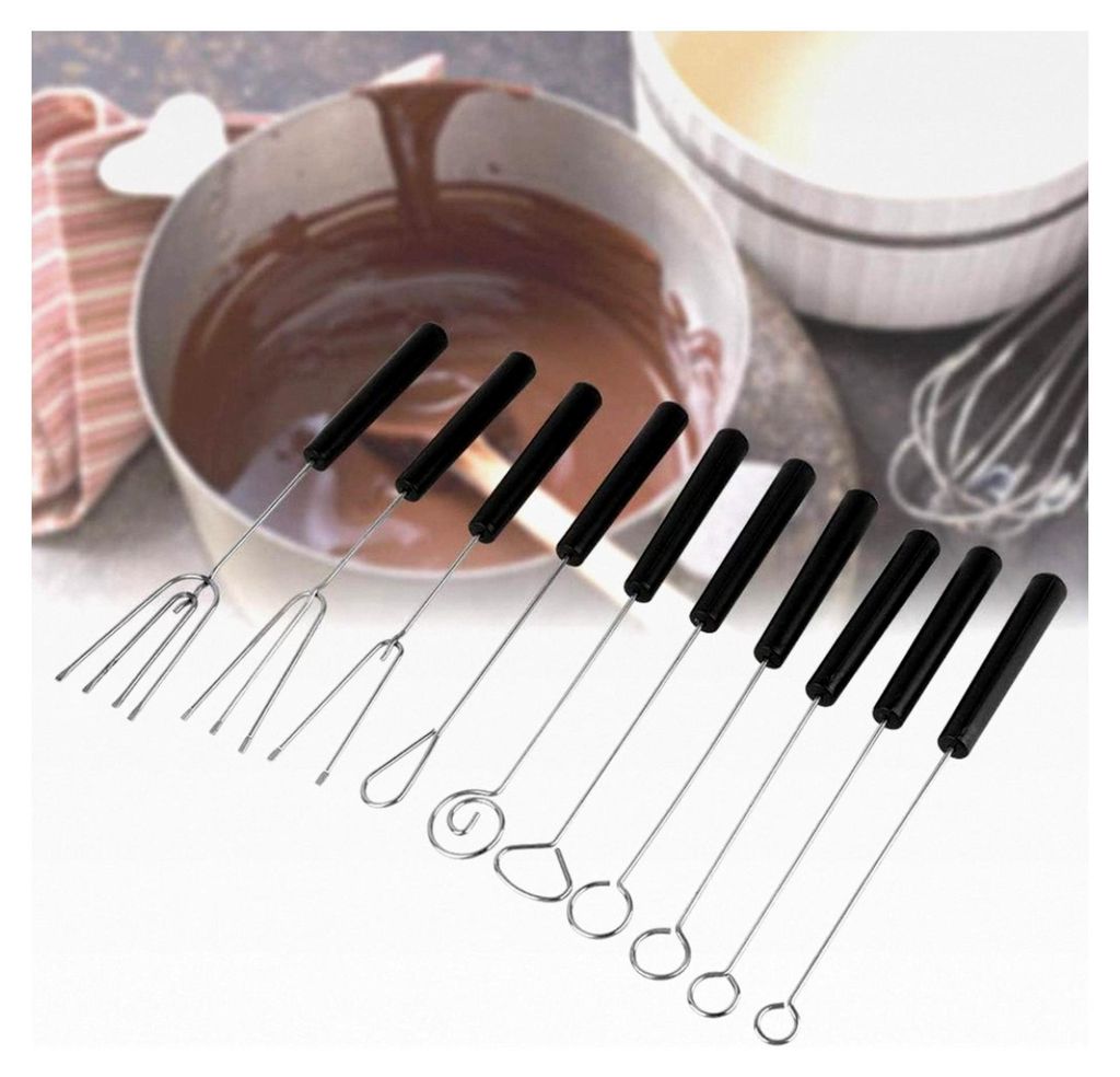 Schokoladengabel, Edelstahl-Gabel-Set für die Schokoladenherstellung