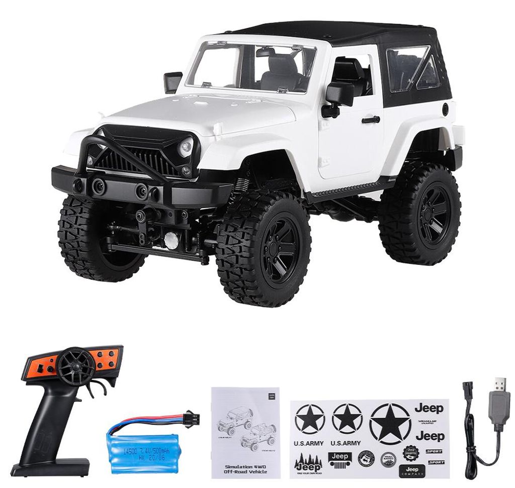 F1 RC Car Fernbedienungs-LKW im Massstab 1:14 4WD 2,4 GHz Offroad-RC-Trucks 30 km / h Hochgeschwindigkeits-Fahrzeugkriecher mit LED-Licht RC-Rennwa...