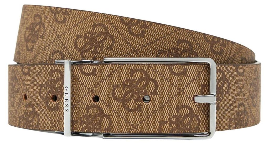 Guess - "Bmaglo" Gürtel für Herren, Rinderleder, wendbar NA1219 (M) (Braun)
