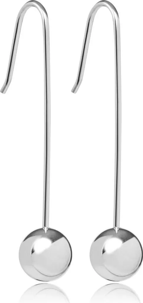 Boucles d'oreilles en acier brillant VAAXF151S - Design géométrique pur