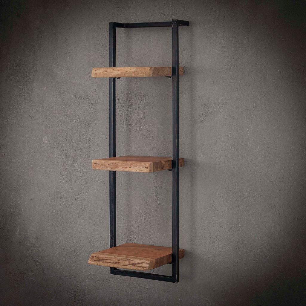 Hoyz - Wandregal Edge - 30 cm - Akazienholz - Braun Produktbild 