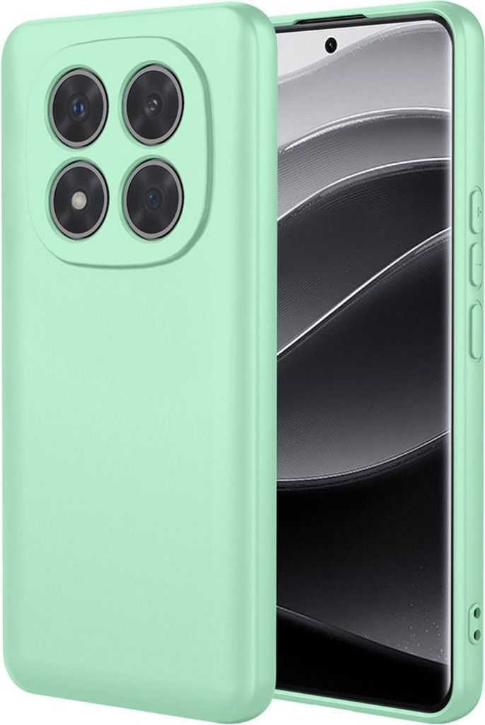 Hülle für Xiaomi Redmi Note 14 Pro Plus - Phonesta Soft Silk Silikon Back Cover - Matcha Grün