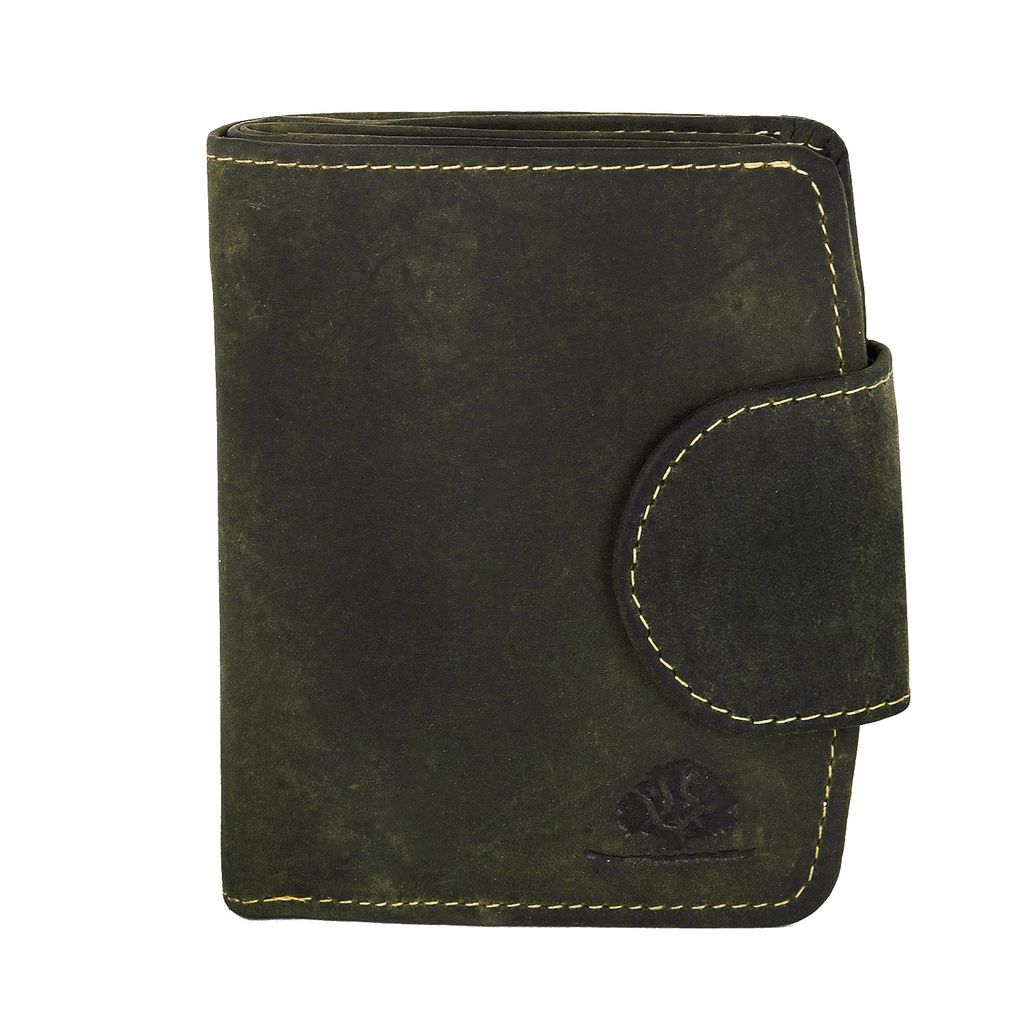 Greenburry Vintage 336-30 Leder Portemonnaie mit Münzfach Oliv