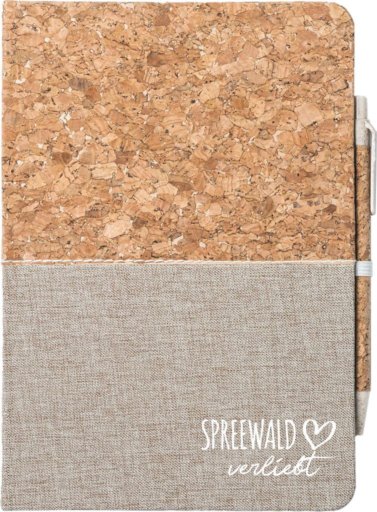 Huuraa Notizbuch A5 Spreewald verliebt 80 Blatt inkl. Kugelschreiber Tagebuch Geschenkidee