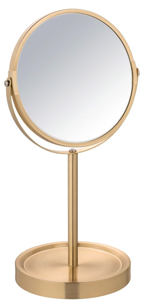Stojace zrkadlo WENKO Mod. Alata Gold matné, Ø 17 cm, s 3x Obrázok produktu 