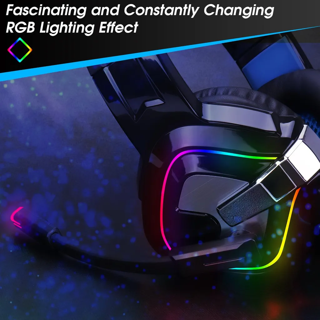Casque de Jeu USB pour PS5 et PC idéal pour le Streaming et Multijoueur