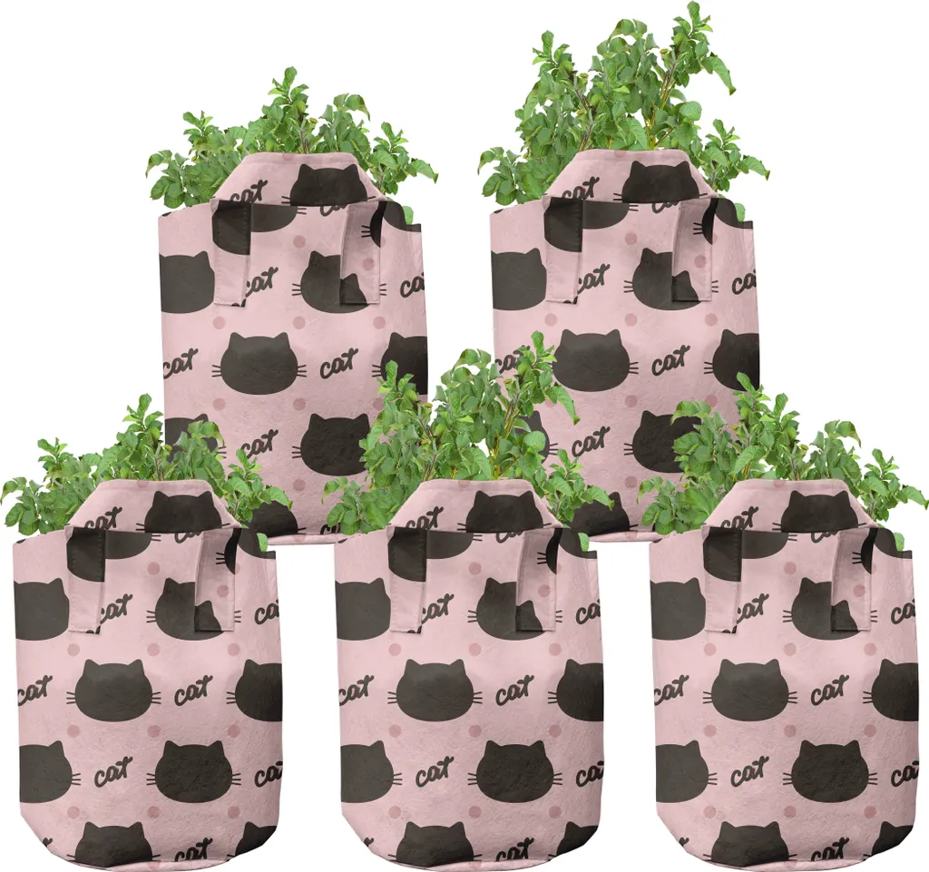 Cultiver ses Plantes sur Balcon avec des Pots Textiles Design Chat 5G