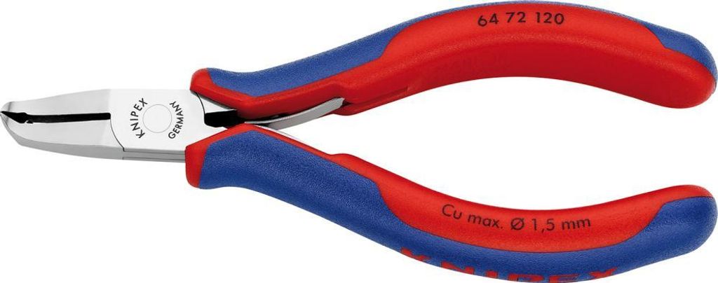 KNIPEX 64 72 120 Elektronik-Vornschneider mit Mehrkomponenten-Hüllen 120 mm