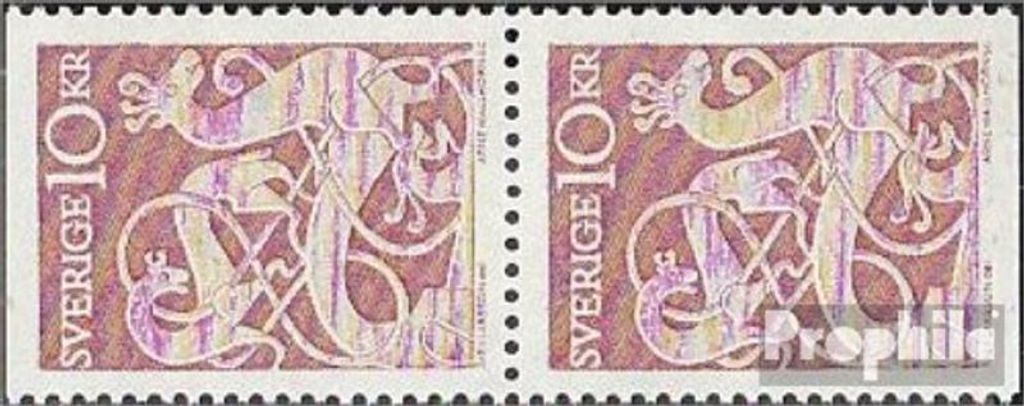 Briefmarken Schweden 1961 Mi 481Do/Du senkrechtes Paar (kompl.Ausg.) postfrisch Freimarken