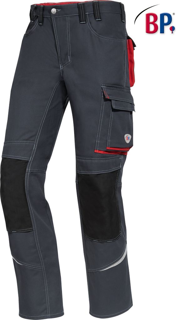 BP Arbeitshose - anthrazit/rot - 46n