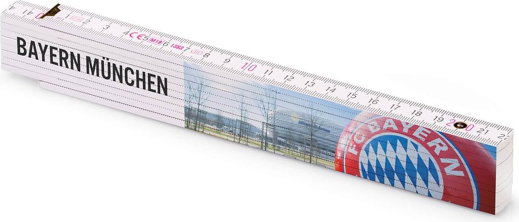 Metrie bedruckter Zollstock Geschenk | Bayern München Produktbild 