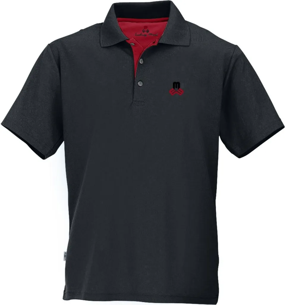 Polo Spiez Fresh-sp 1/2 Noir et Rouge 0193 - Taille 50 Confortable