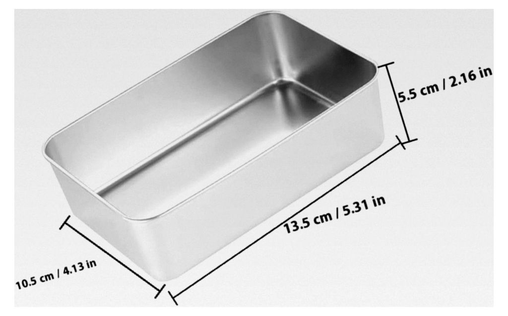 2 Stück Edelstahl Kastenform Rechteckig für Brot, Kuchen, Tiramisu – Schnelles Aufheizen, Vielseitig für Toast und Dessert, Energiesparend, La...