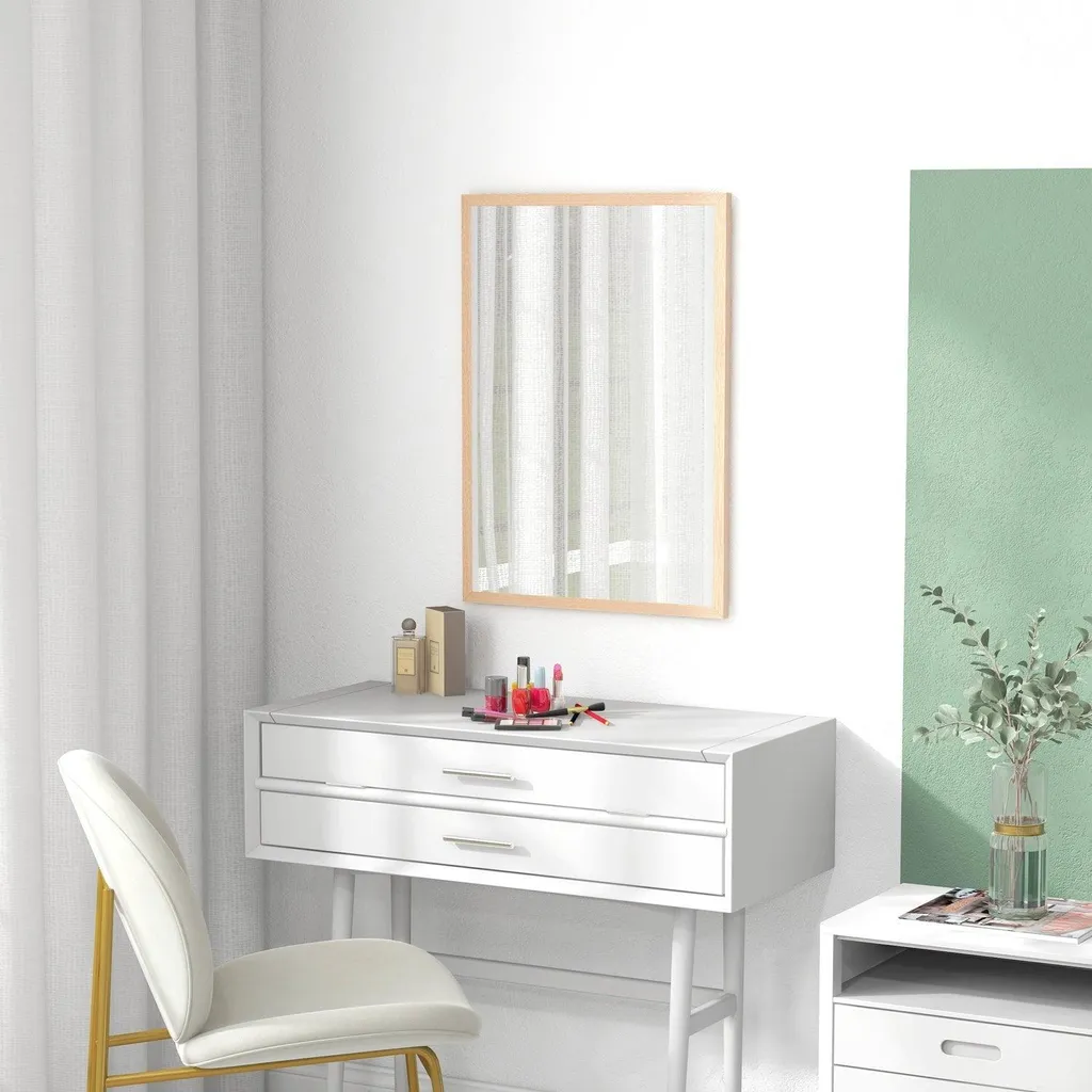 Miroir de chambre mural 50x70 cm pour agrandir l'espace et décorer - 8