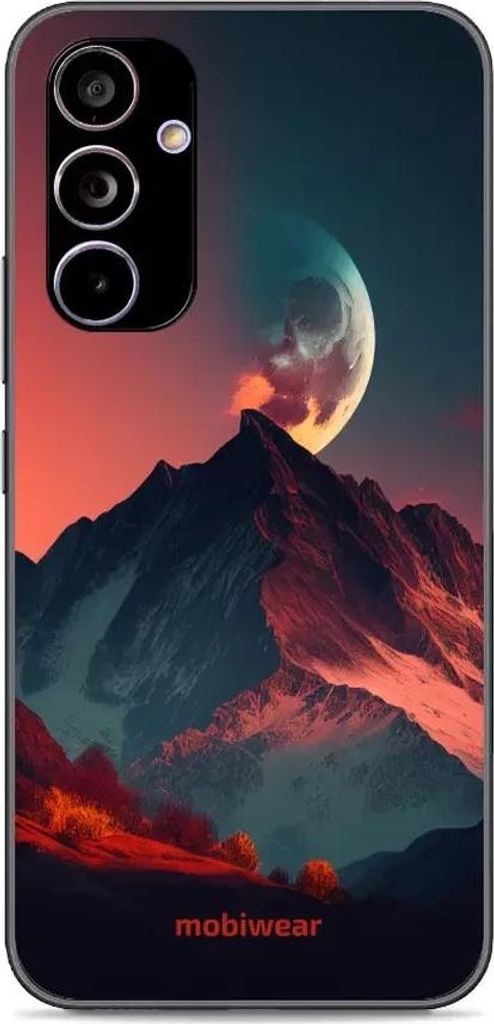 Handyhülle für Galaxy A54 5G, Mobiwear Glossy Case, Gebirgsdämmerung