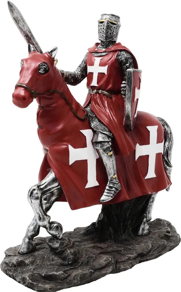 Chevalier Croisé Miniature : Figurine de collection Moyen Âge 1:20