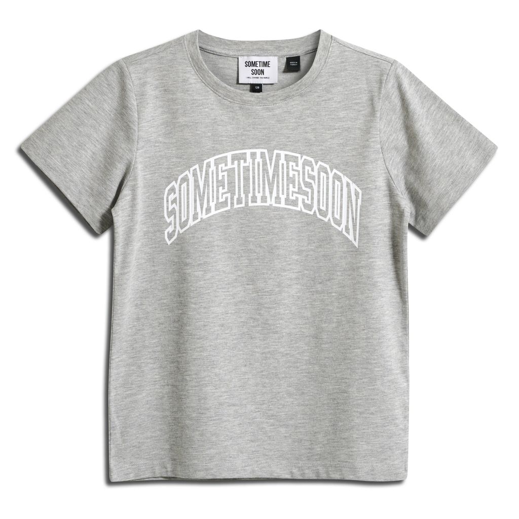 Hummel stmOCEAN T-SHIRT S/S - GREY MELANGE - 104 - grey melange, Größe:104