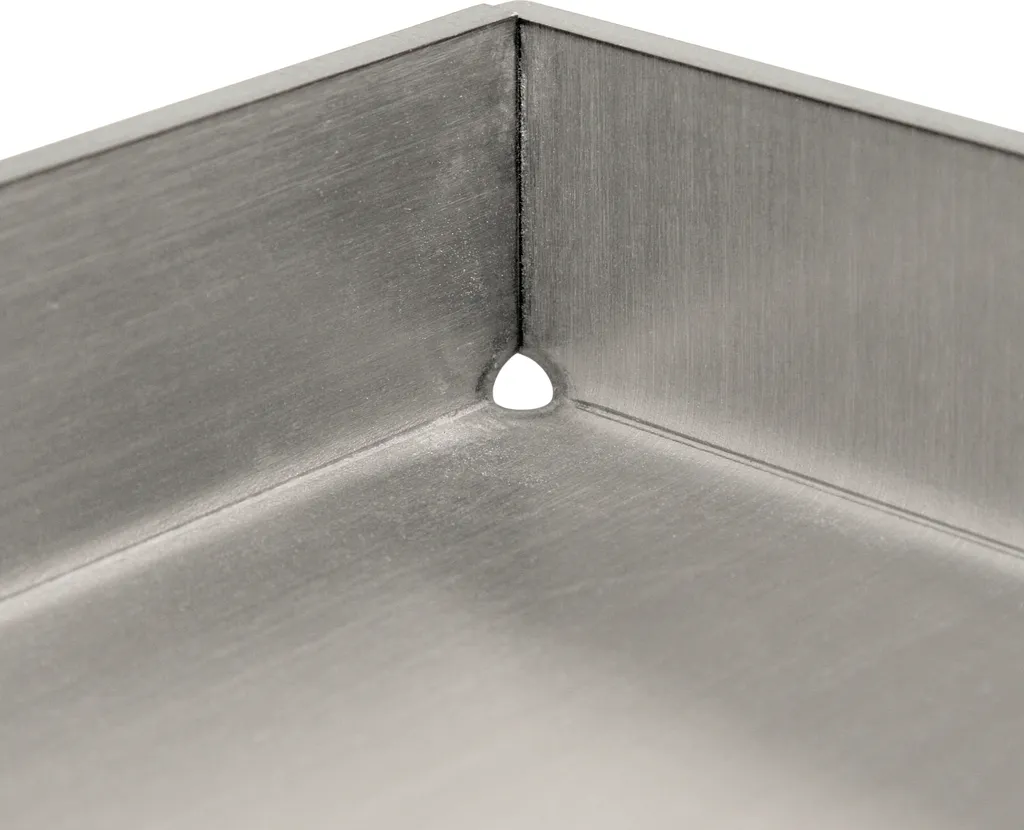 Plancha barbecue en acier inoxydable avec rebords et bac à jus