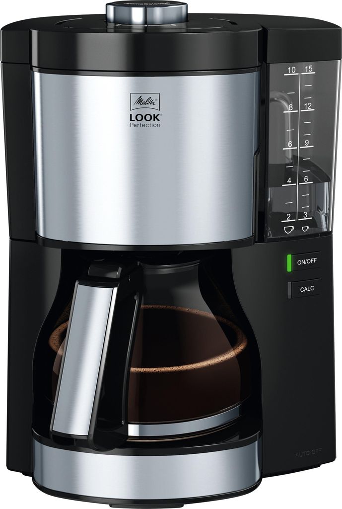 Melitta 6766589, Kávovar, Mletá káva, 1080 W, Čierna, Obrázok produktu 