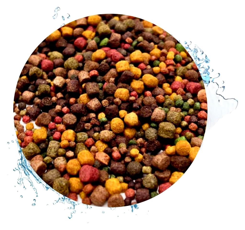 Warnicks Tierfutterservice Koifutter 8-Sorten-Mix, 15 kg in 3-6 mm