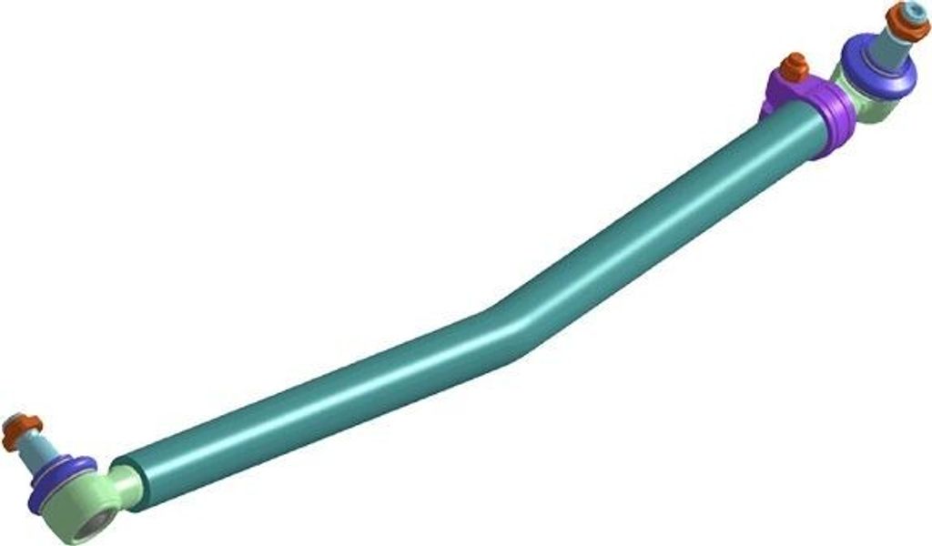 LEMFÖRDER Lenkstange 42584 01 Lenkstockhebel zur 1. VA für MAN TGM I 895mm M30x1,5mm