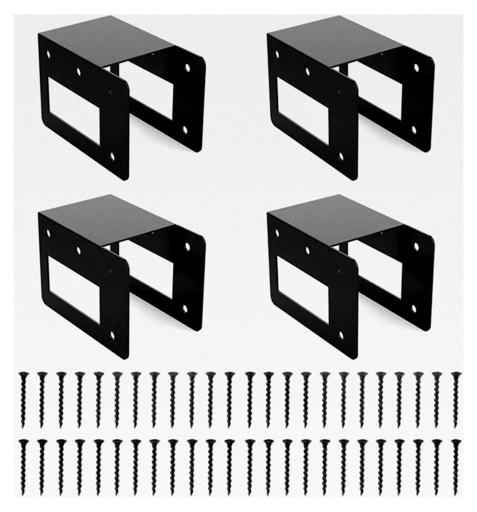 Kaminholzregal, 4-teilig, verstellbare Stahlhalterung für Kaminholzorganisation, platzsparendes vertikales Design