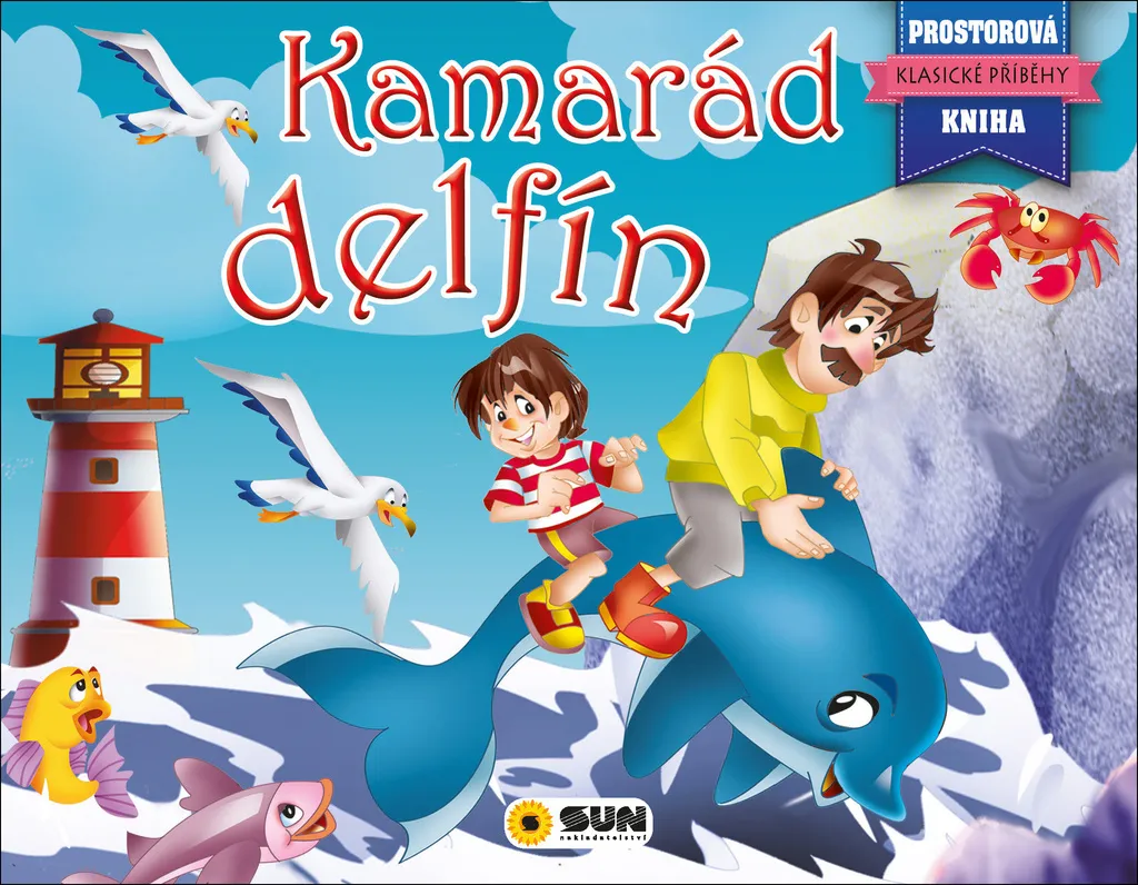 Livre Animé Dauphin avec Mécanismes Pop-up 3D : Kamarád Delfín Pro