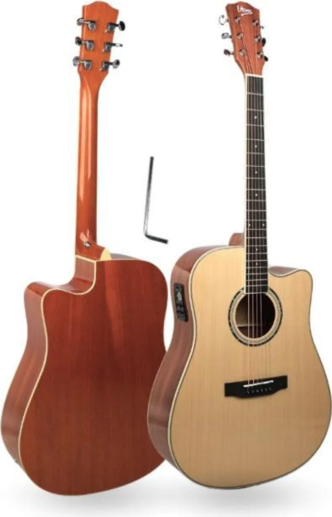 Guitare Électro-Acoustique 4/4 V-TONE Naturelle pour Concerts