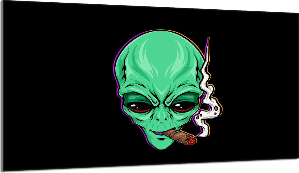 Tagliere Vetro 90x52 Verde UFO | Copri Piano Cottura Chic & Pop