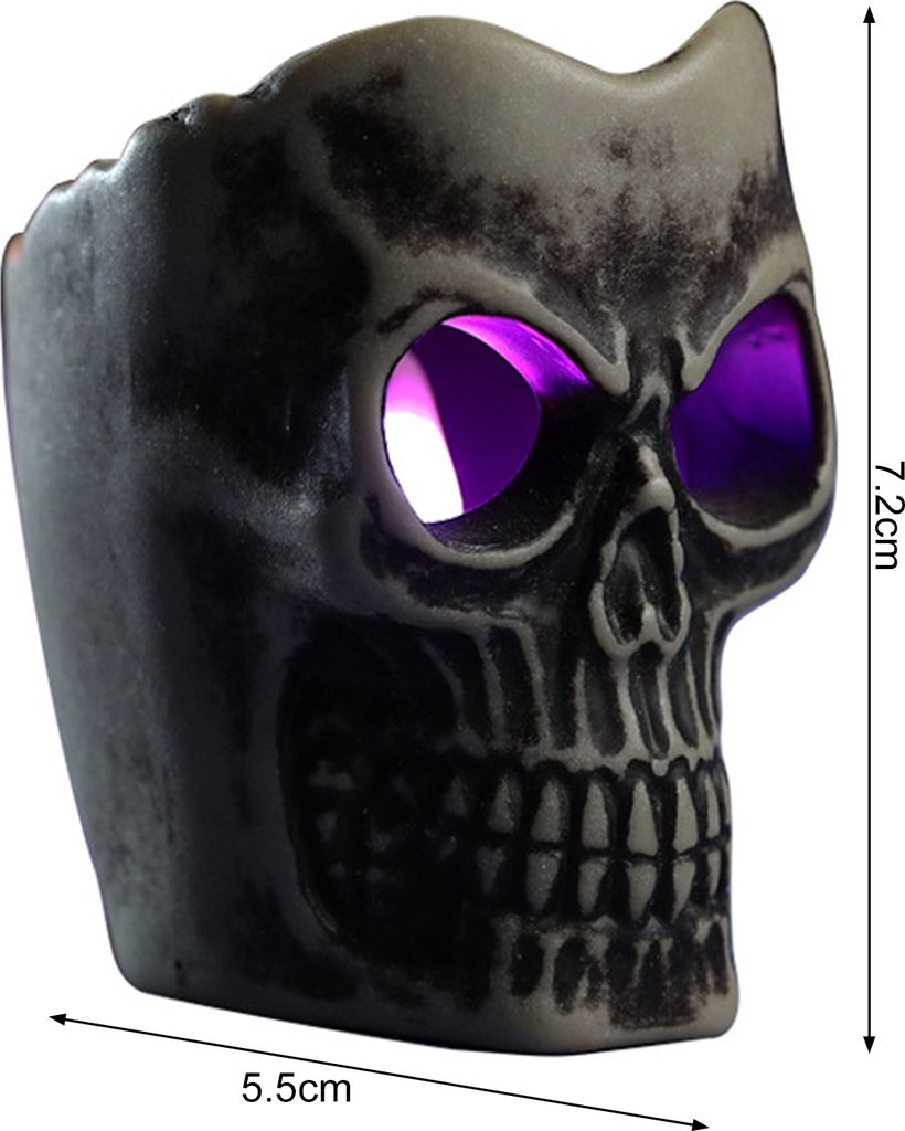 Halloween-Schädel-Kerzenlicht-Dekoration, gruselige Skelett-Statue, Tischdekoration für den Außenbereich, Hof, Friedhof, Halloween-Partyzubehör