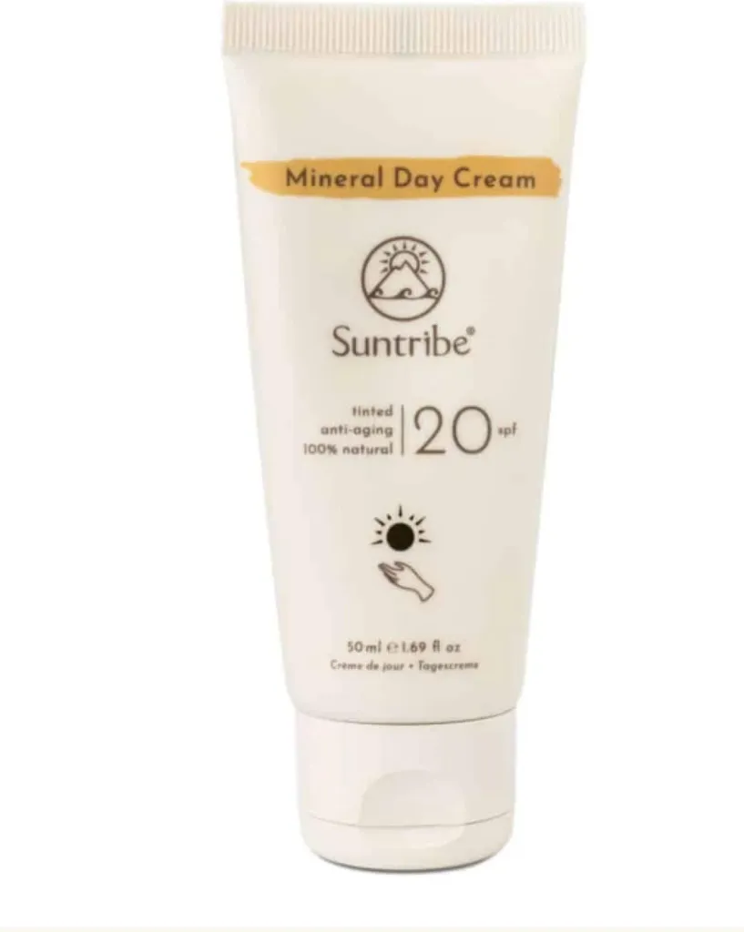 Crème de Jour SPF 20 Naturelle Suntribe 40ml - Filtre Minéral et Bio