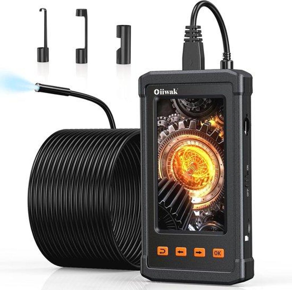 Inspektionskamera 50FT für Abwasserrohre und Abwasserleitungen - 1080P HD Endoskop mit wasserdichter Funktion und 4,3 Zoll IPS-Bildschirm