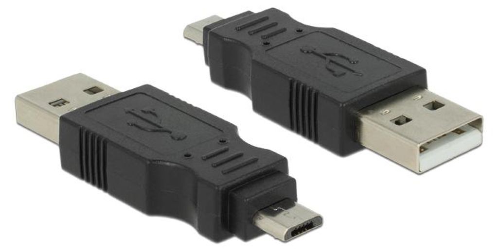 DeLOCK Adapter USB micro-B male to USB2.0 A-male, USB Zdjęcie produktu 