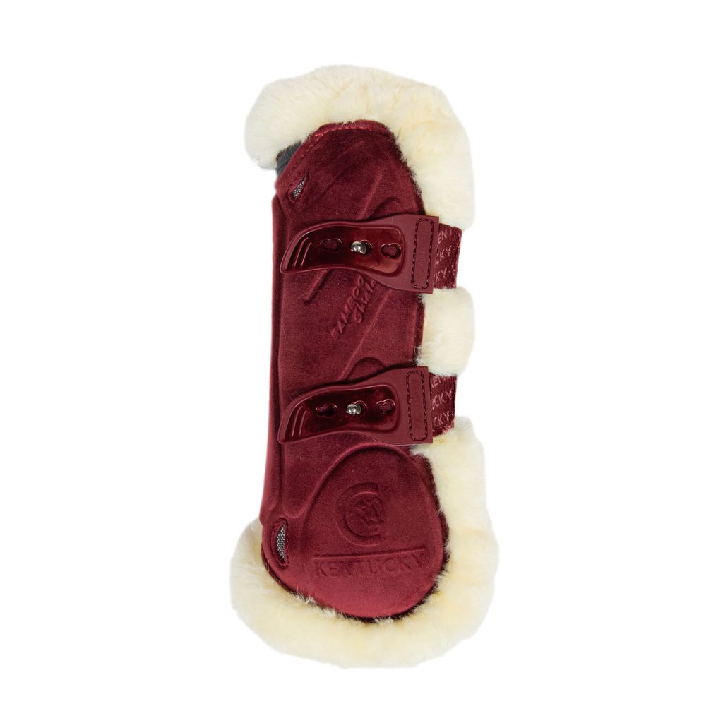 Kentucky Horsewear Vegan Sheepskin Tendon Boots Bamboo Elastic Velvet