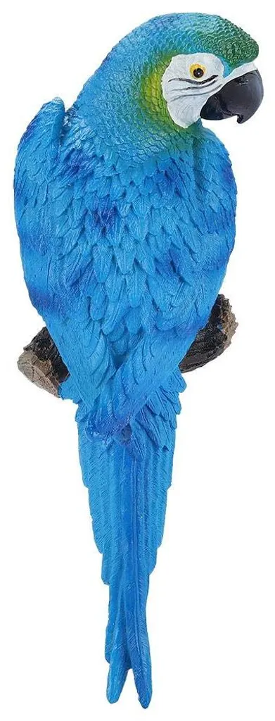 Figurine oiseau pour jardin et accessoires photo : Perroquets en résine