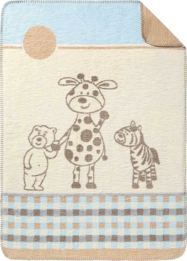 Erwin Müller Babydecke sand 75x100 cm