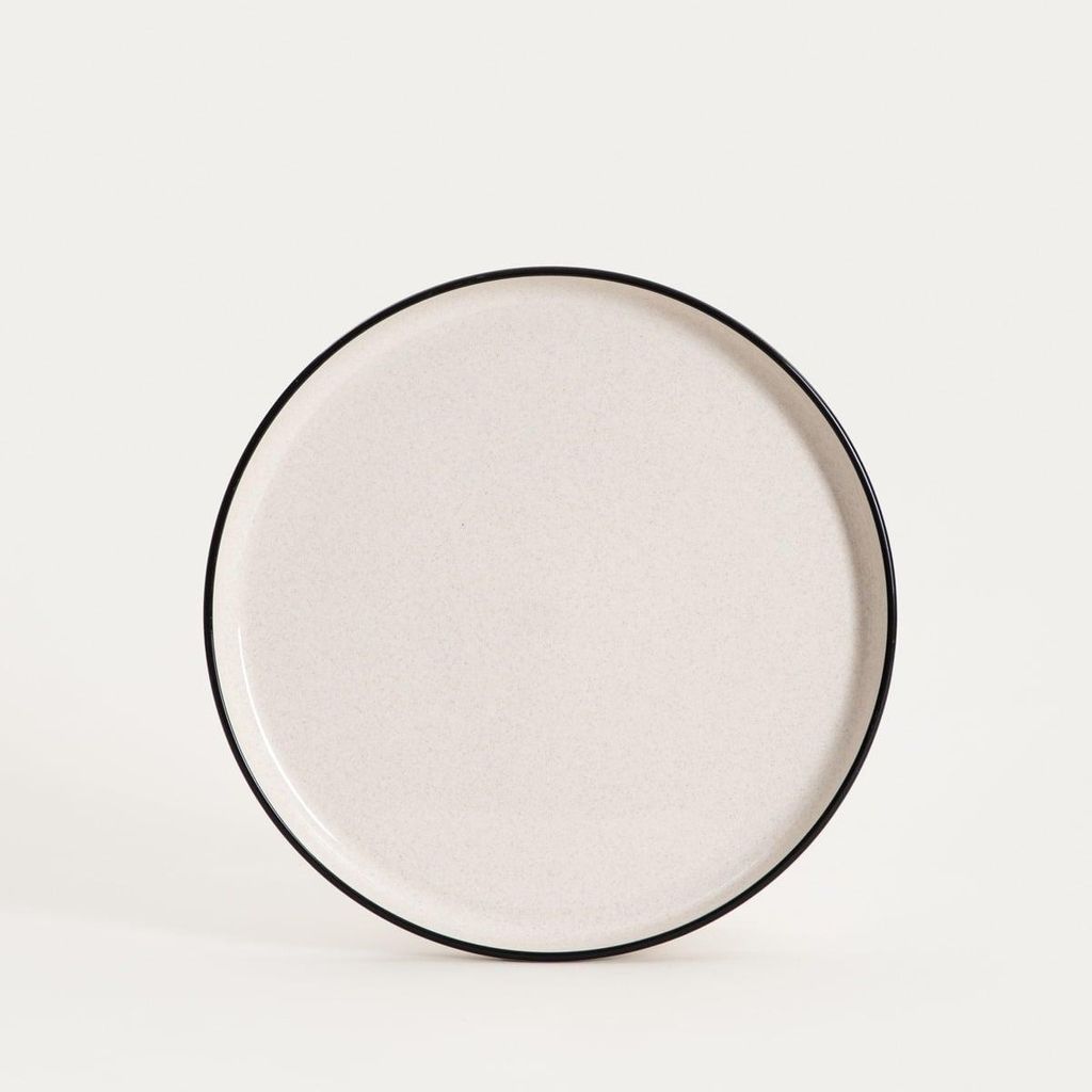 HOMLA AZRA Essteller mit schwarzem Rand 27,5 cm Produktbild 