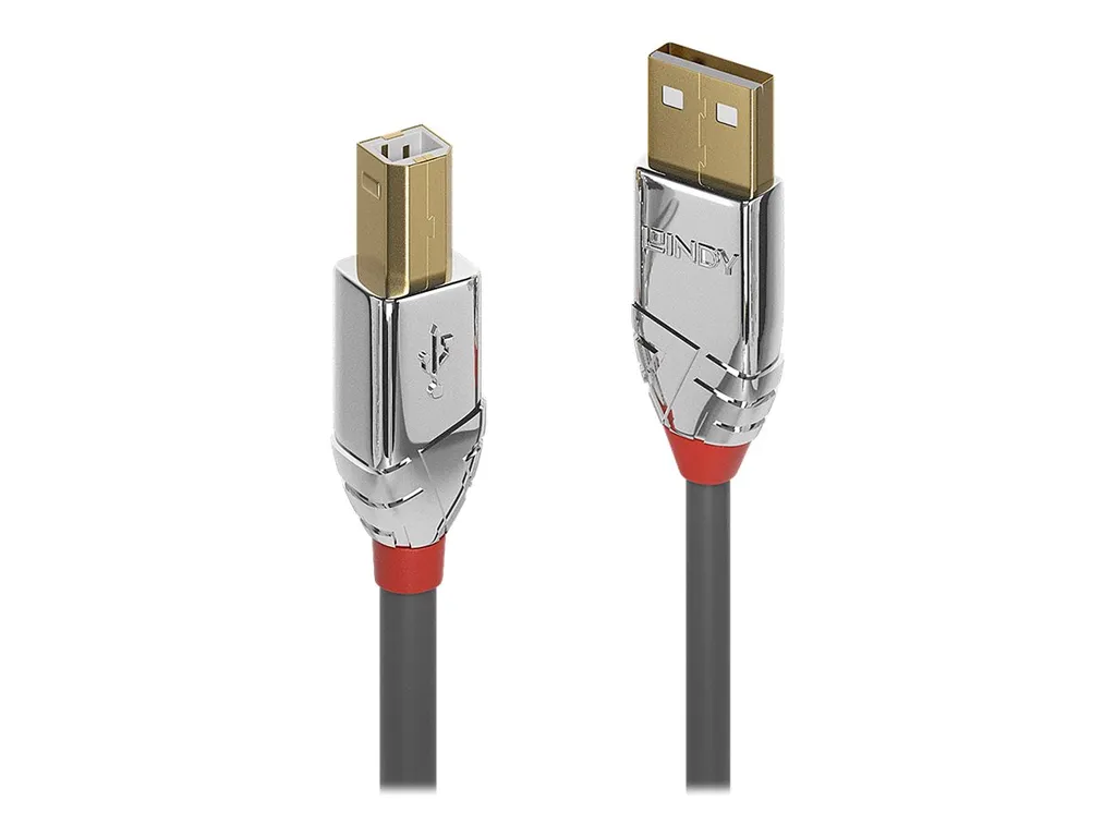 Cavo USB 2.0 Lindy 36643 3m Grigio - Prestazioni Top per DAC e Gaming