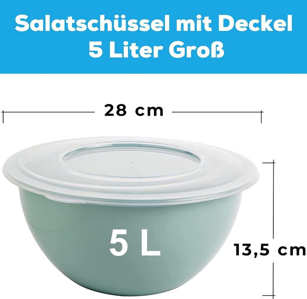 Schüssel mit Deckel 5l 3er Set