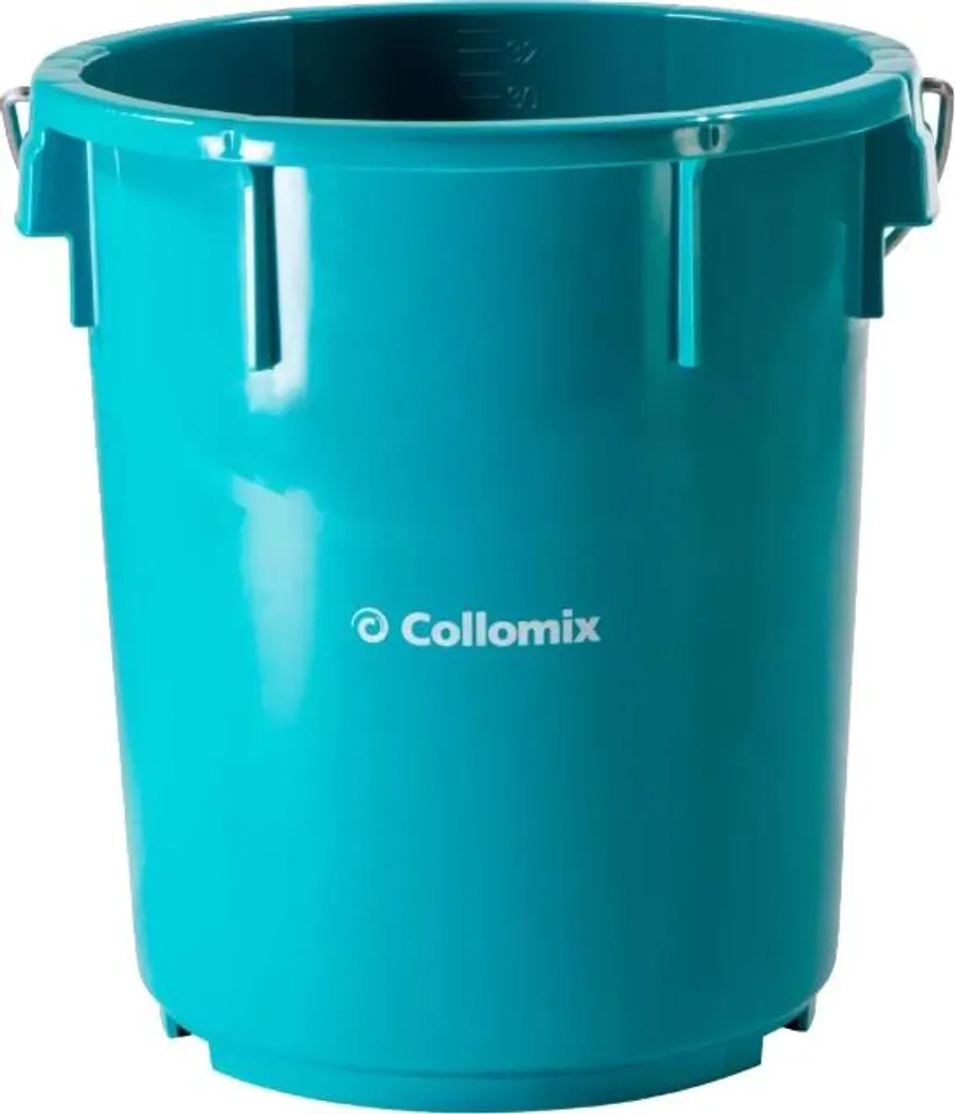 Seau de mélange incassable mixTUB 34 turquoise 34L Collomix anti-fissure