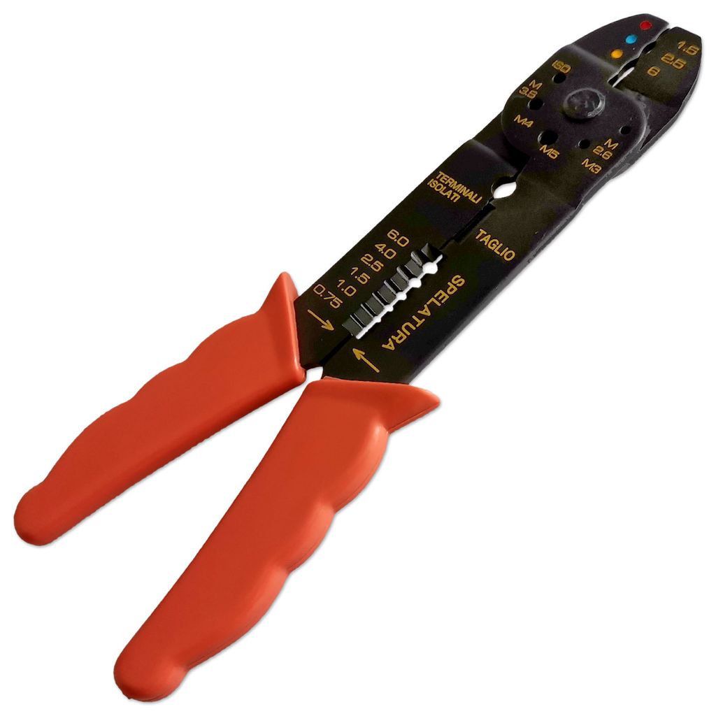 Crimpzange | MTA Universal | 4-in-1 Funktion | isolierte Kabelschuhe