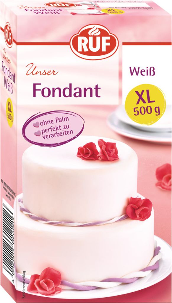 RUF Fondant Weiß 500 g Produktbild 