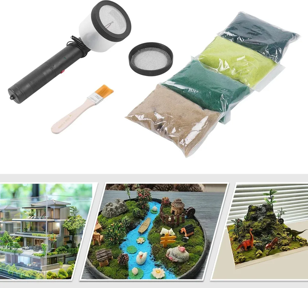 Réussissez votre gazon miniature avec cet applicateur d'herbe statique 3000V