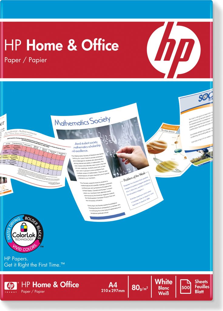 Hp Home & Office A4 80G 500Bl. Produktbild 