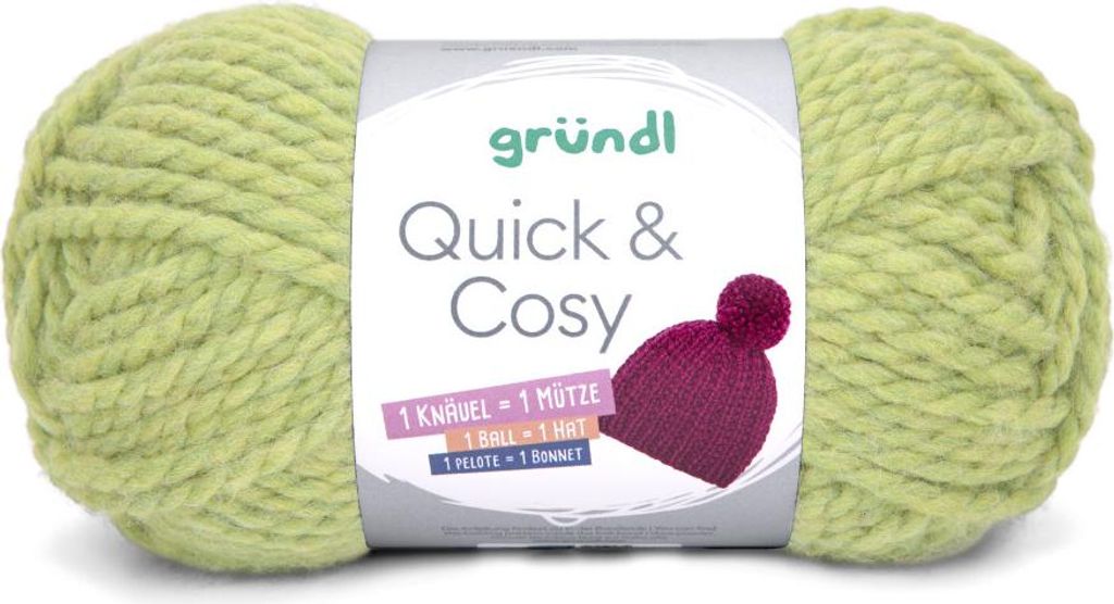 Gründl Wolle Quick and Cosy 150 g grün Produktbild 