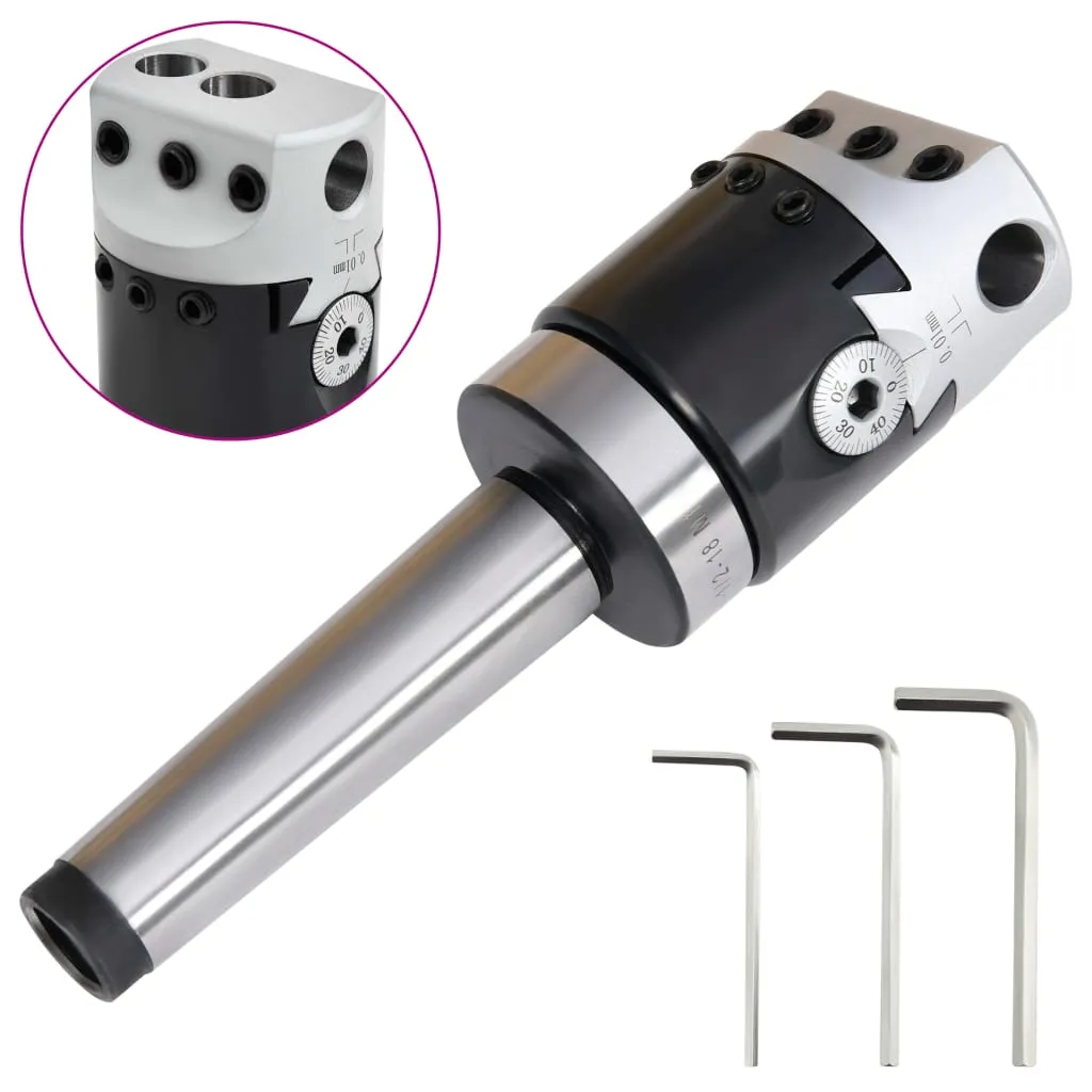 Tête de Forage Robuste 50 mm MT3 en Acier pour Fraisage Rotatif Pro