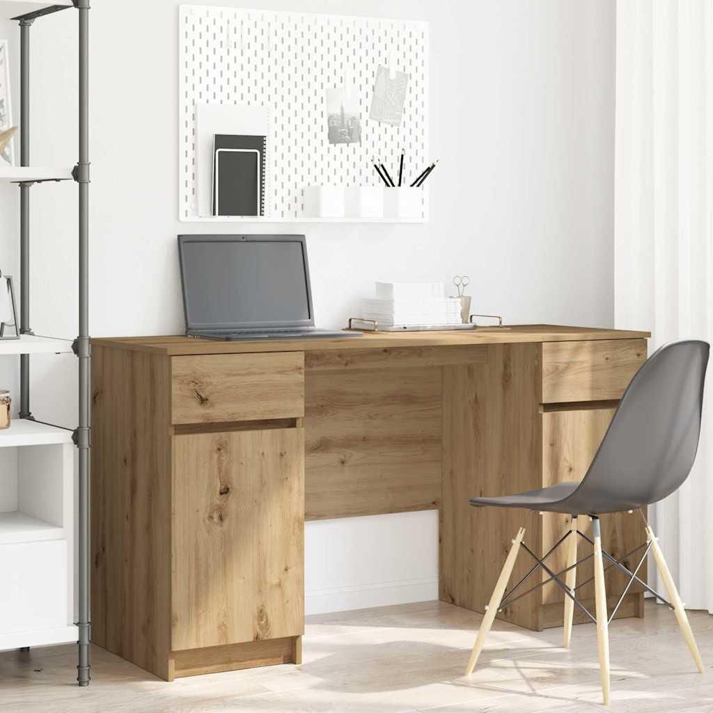 Maison Exclusive - Schreibtisch Artisan-Eiche 140 x 49 x 76 cm Holzwerkstoff