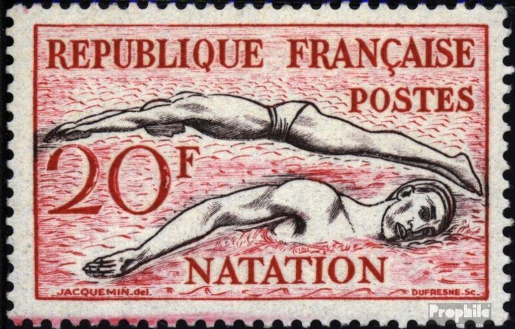 Briefmarken Frankreich 1953 Mi 978 postfrisch Sportbilder