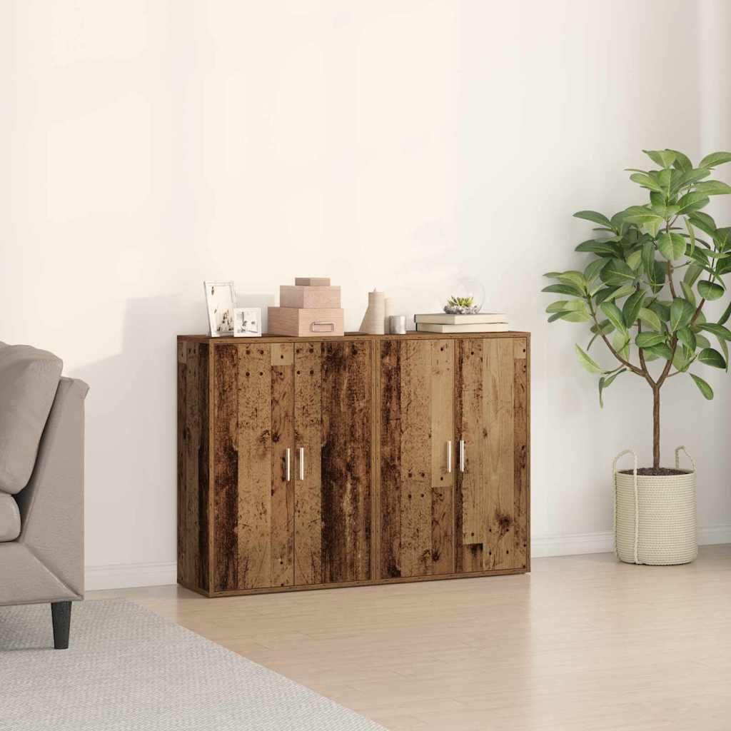 Maison Exclusive - Sideboard 2 pcs Altholz 60 x 31 x 84 cm Holzwerkstoff
